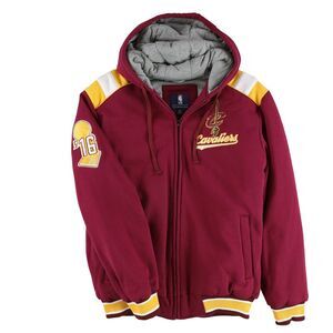 G-III Sports Mens Cleveland Cavaliers Bomber Jacket, Red, L, DM